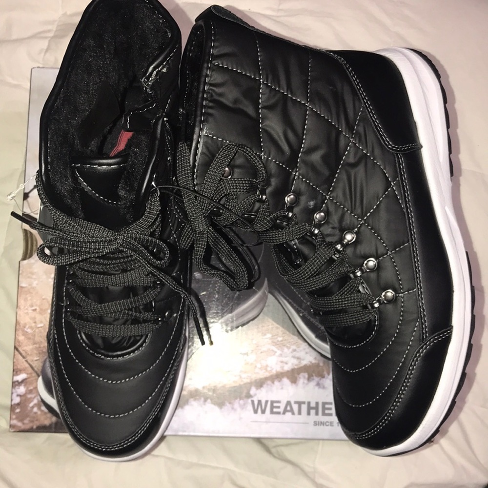 >💜WEATHERPROOF WATER 💦 REPELLENT HIGH TOP QUILTED LACE UP FUR LINING BRAND NEW